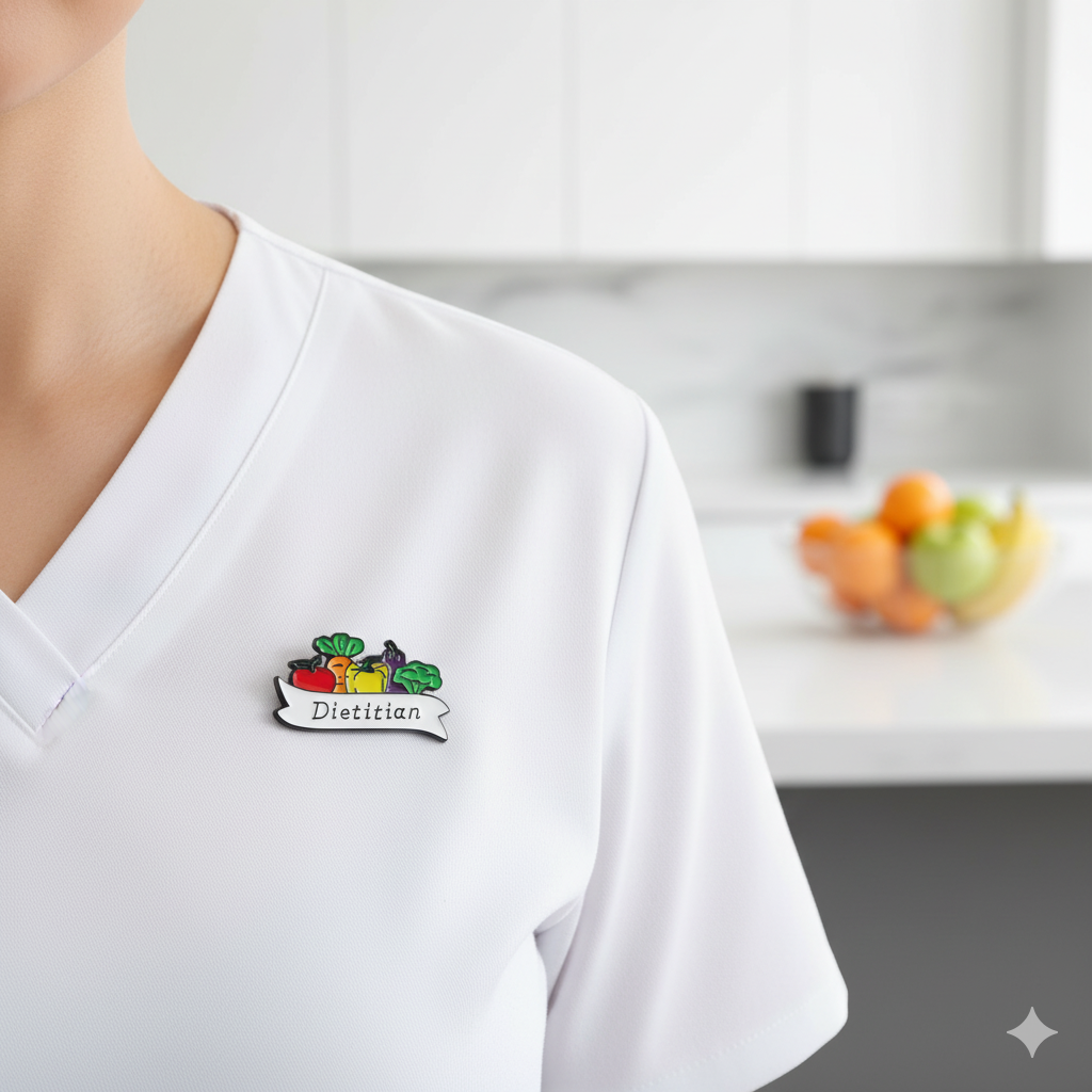 Stainless Steel Dietitian Pin