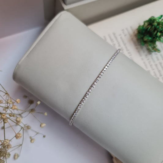 925 Italian Silver Tennis Braclet