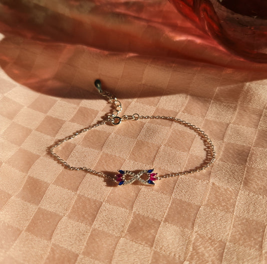 925 Sterling Silver Infinity Bracelet