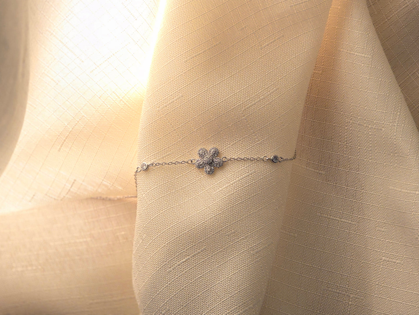 Flower 925 Sterling Silver Bracelet