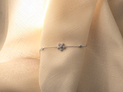 Flower 925 Sterling Silver Bracelet