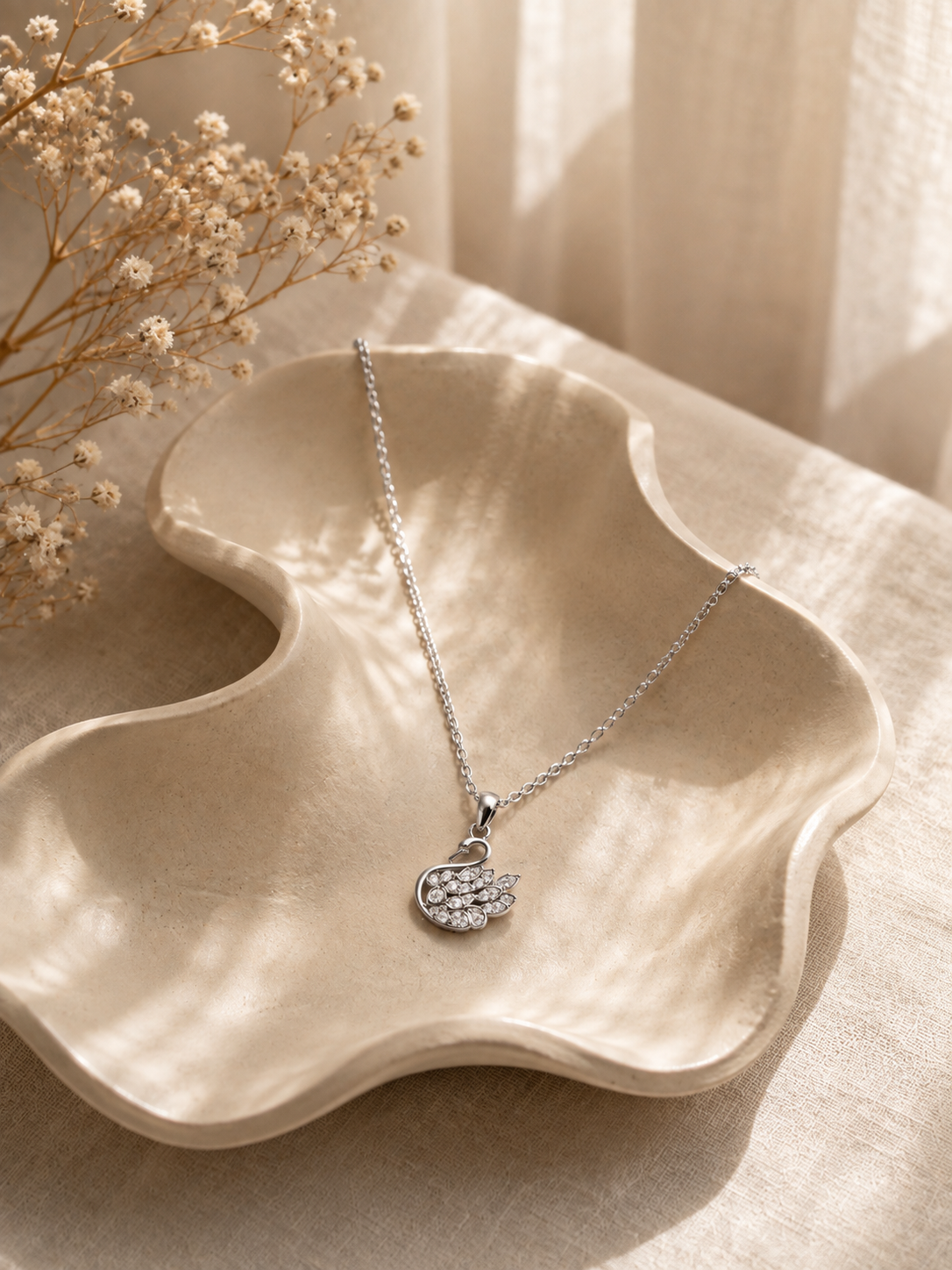 Swan Necklace – Italian 925 Sterling Silver