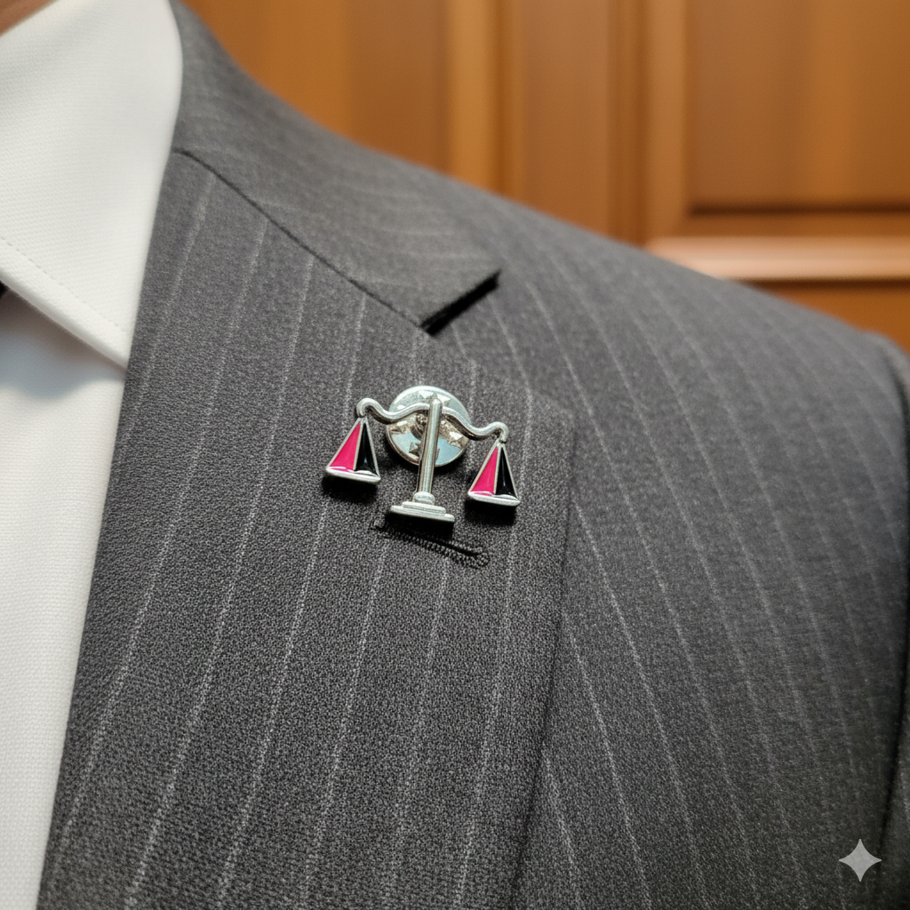 Stainless Steel Lawyer Pin