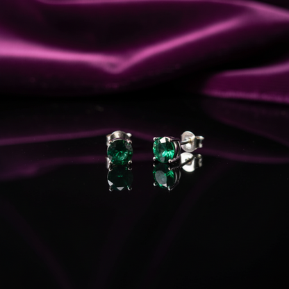 Green Stone Earrings