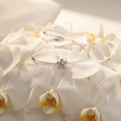Flower 925 Sterling Silver Bracelet