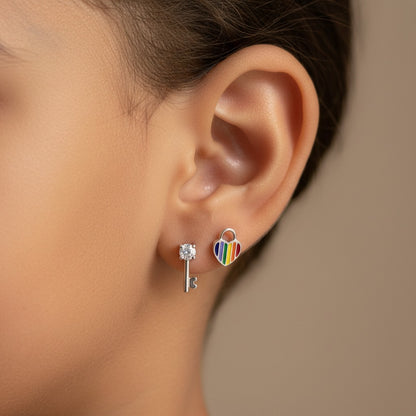 Little Love Kids 925 Silver Earrings