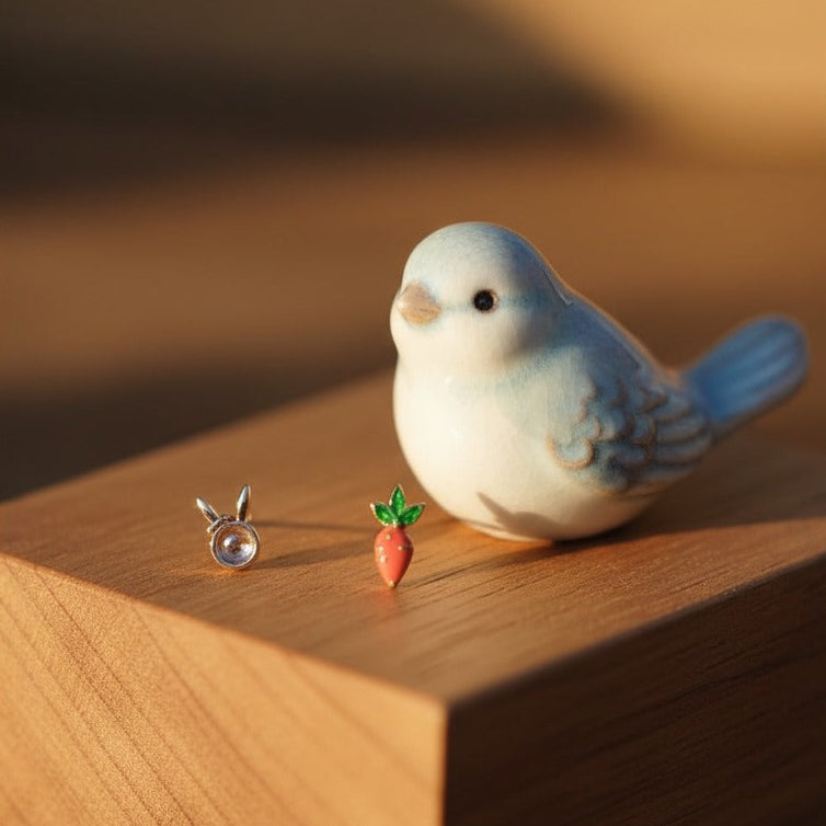 Funny Bunny Kids 925 Silver Earrings