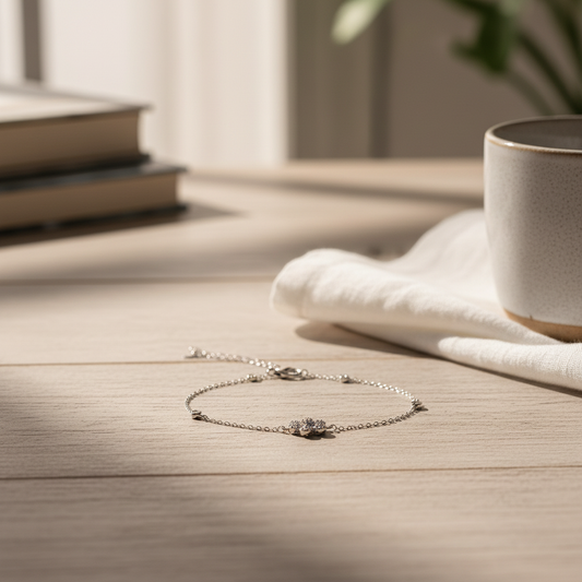 Flower 925 Sterling Silver Bracelet