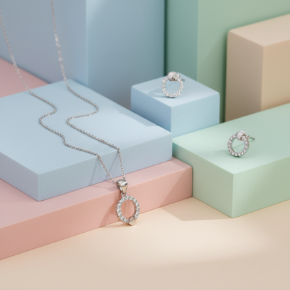 Classy Silver Set - 2 Pieces