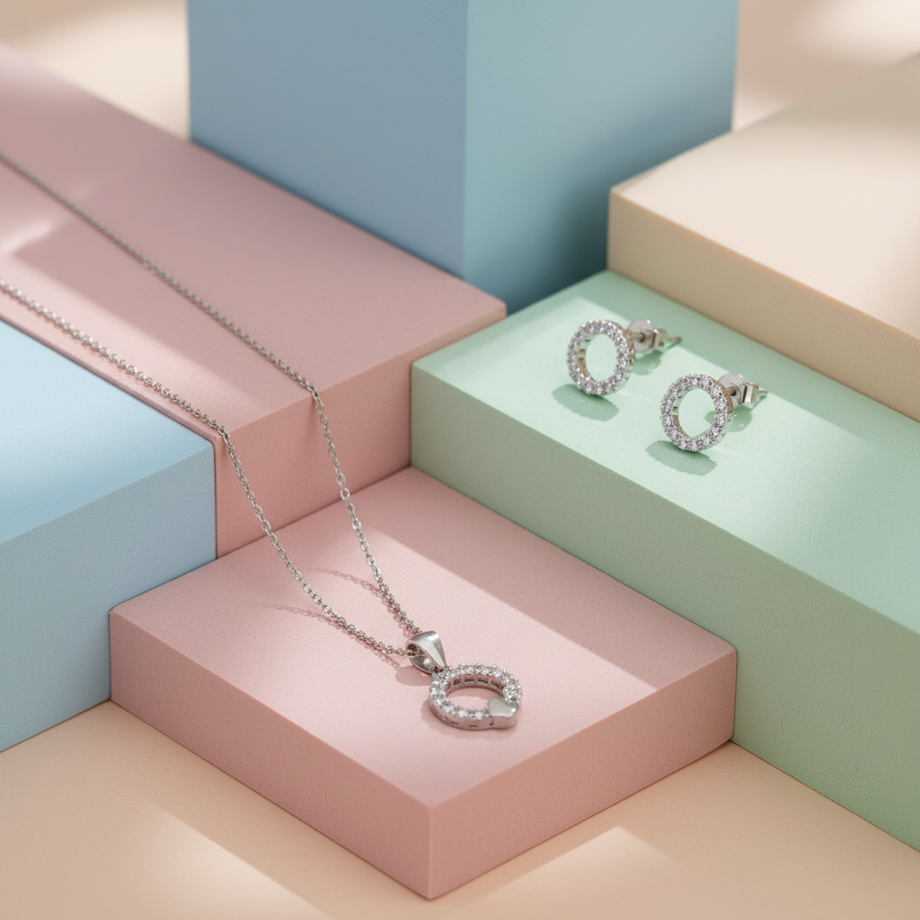 Classy Silver Set - 2 Pieces