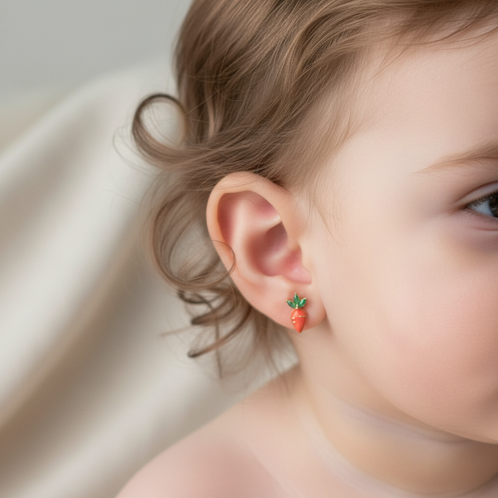 Funny Bunny Kids 925 Silver Earrings