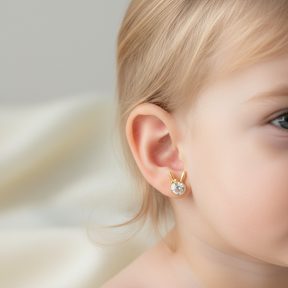Funny Bunny Kids 925 Silver Earrings